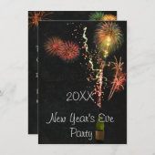 Silvester-Party Einladung (Vorne/Hinten)