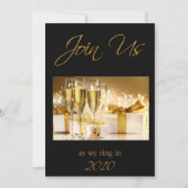 Silvester-Party Einladung (Vorderseite)