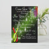 Silvester-Party Einladung (Stehend Vorderseite)