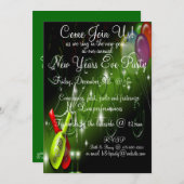 Silvester-Party Einladung (Vorne/Hinten)