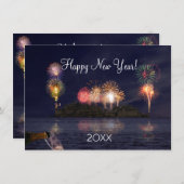 Silvester-Party Einladung (Vorne/Hinten)