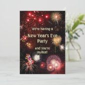 Silvester-Party Einladung (Stehend Vorderseite)