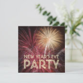 Silvester-Party Einladung (Stehend Vorderseite)