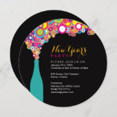 Silvester-Party Einladung (Vorne/Hinten)