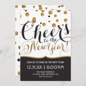 Silvester-Party Einladung (Vorne/Hinten)
