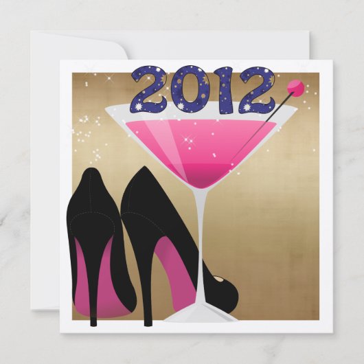 Silvester-Party Einladung (Vorderseite)