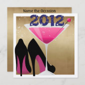 Silvester-Party Einladung (Vorne/Hinten)