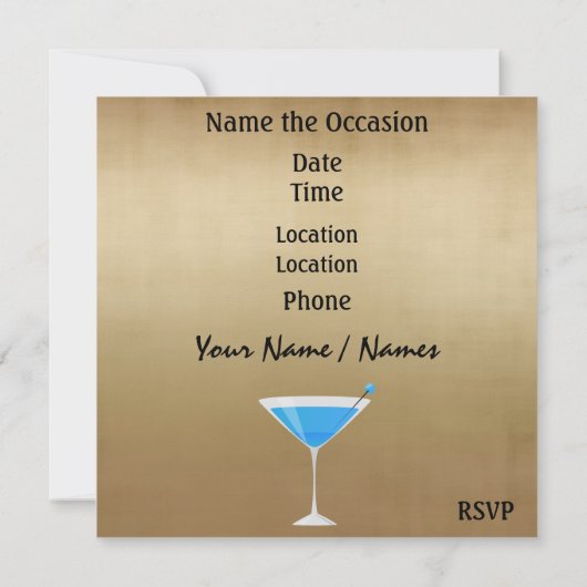 Silvester-Party Einladung (Rückseite)