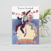 Silvester-Party Einladung (Stehend Vorderseite)