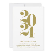 Silvester-Party Einladung 2024