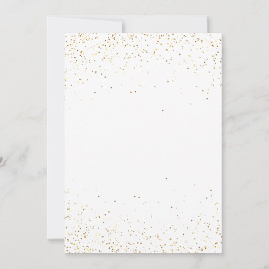 Silvester Party Einladung 2026 Neujahr (Rückseite)