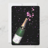 Silvester Party Einladung Champagner Flasche 2 (Rückseite)