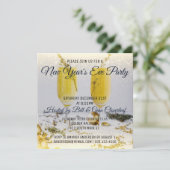 Silvester Party Einladung Luxus (Stehend Vorderseite)