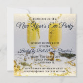 Silvester Party Einladung Luxus (Vorderseite)