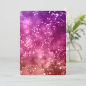 Silvester Party Einladung Mix Color Bokeh 10 (Stehend Vorderseite)