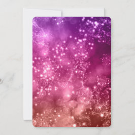 Silvester Party Einladung Mix Color Bokeh 10