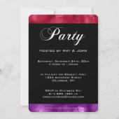 Silvester Party Einladung Mix Colors Bokeh 4 (Rückseite)