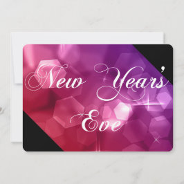 Silvester Party Einladung Mix Colors Bokeh 4