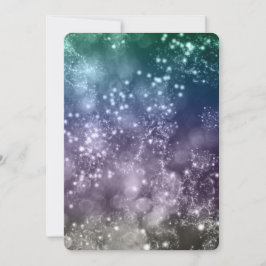 Silvester Party Einladung Mix Colors Bokeh 8