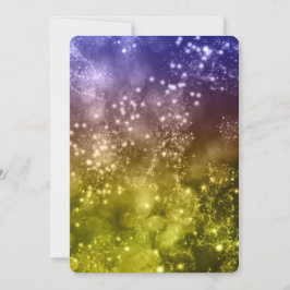 Silvester Party Einladung Mix Colors Bokeh 9