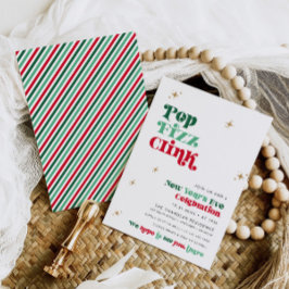 Silvester Party Einladung Retro Boho Spaß