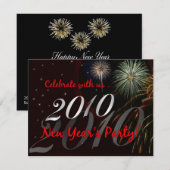 Silvester-Party Einladungen 2010 (Vorne/Hinten)
