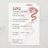 Silvester-Party Einladungen 2012 (Vorne/Hinten)