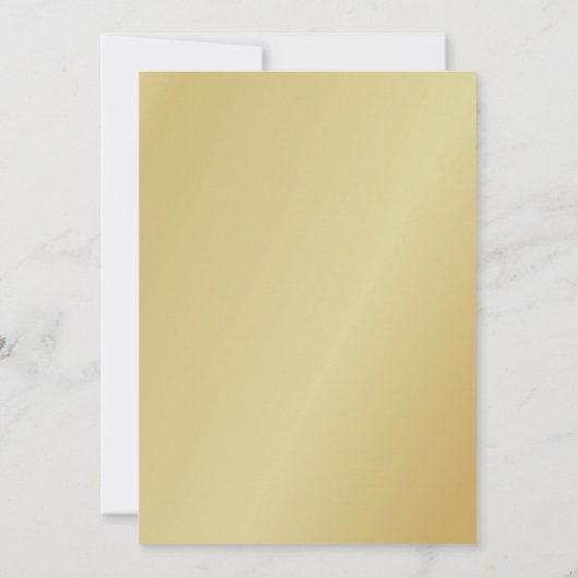 Silvester-Party Einladungen - Elegantes Gold (Rückseite)