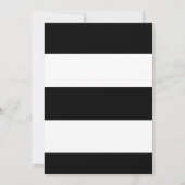 Silvester Party Einladungen Schwarz-weiß & Gold (Rückseite)