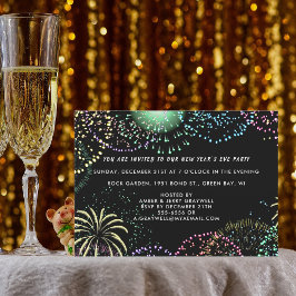 Silvester Party Feuerwerkskunde Einladung