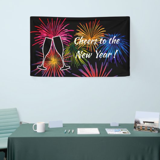 Silvester Party Fireworks Banner (Messeveranstaltung)