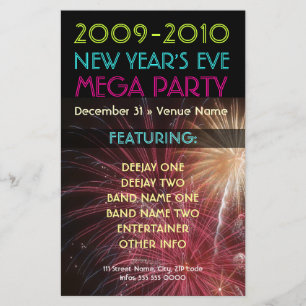 Silvester Party Flyer