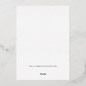 Silvester-Party Folieneinladung (Rückseite)