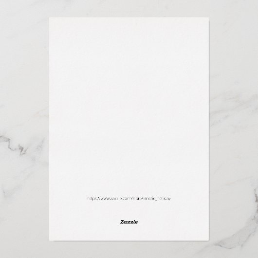 Silvester-Party Folieneinladung (Rückseite)