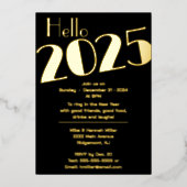 Silvester-Party Folieneinladung (Vorderseite)