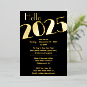 Silvester-Party Folieneinladung (Stehend vorne)