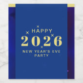 Silvester Party Food and Beauty Label Set Weinetikett (Einzelnes Label)