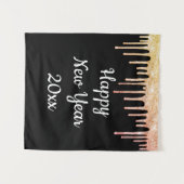 Silvester Party Foto Stand Rainbow Wandteppich (Vorderseite (Horizontal))