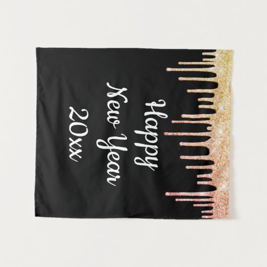 Silvester Party Foto Stand Rainbow Wandteppich (Vorderseite (Horizontal))