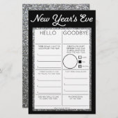 Silvester Party Game Hallo Auf Wiedersehen (Vorne/Hinten)