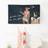 Silvester Party Girl in Sequel Dress Banner (Insitu)