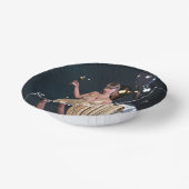 Silvester Party Girl in Sequel Dress Pappteller (Gewinkelt)