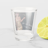 Silvester Party Girl in Sequel Dress Schnapsglas (Rückseite)