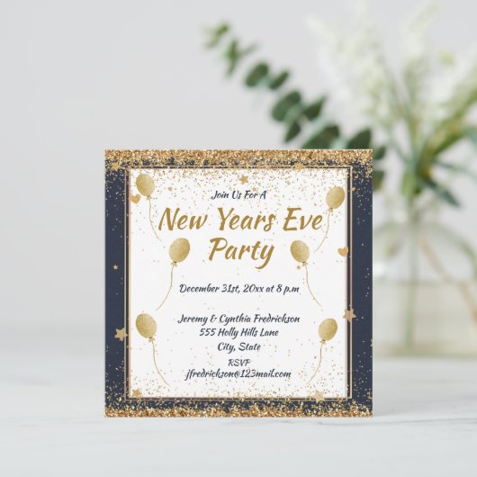 Silvester Party Gold (Stehend Vorderseite)