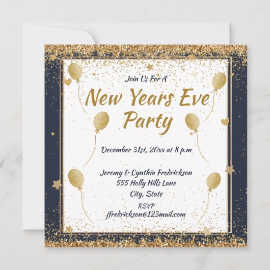 Silvester Party Gold (Vorderseite)