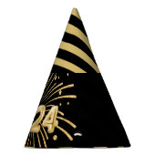 Silvester Party Gold Black 2024 Party Hat Partyhütchen (Rechts)