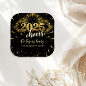 Silvester Party Gold & Black Pappteller