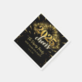 Silvester Party Gold & Black Serviette (Ecke)