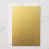 Silvester Party Gold Cheer Champagner Toast Einladung (Rückseite)