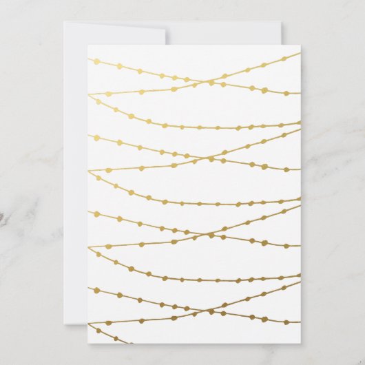 Silvester Party Gold Cheer Champagner Toast Einladung (Rückseite)